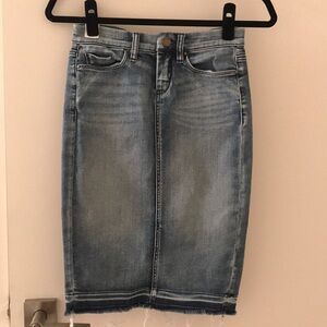 Blank NYC denim pencil skirt